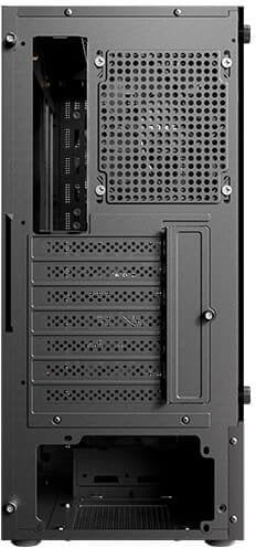 Kuti kompjuteri Antec AX27 RGB, MIDI Tower, xham i temperuar, e zezë