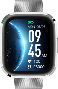 Smartwatch Garett GRC Style, ekran 1.72", çelik, argjendtë