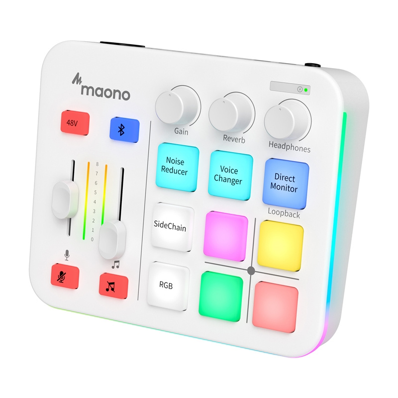 Karta zanore Maono G1 Neo, audio interface, RGB, e bardhë