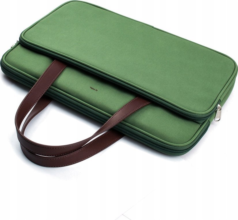 Çantë laptopi JCPal Milan Briefcase Sleeve, 13-14", rezistente ndaj ujit, ngjyrë ulliri