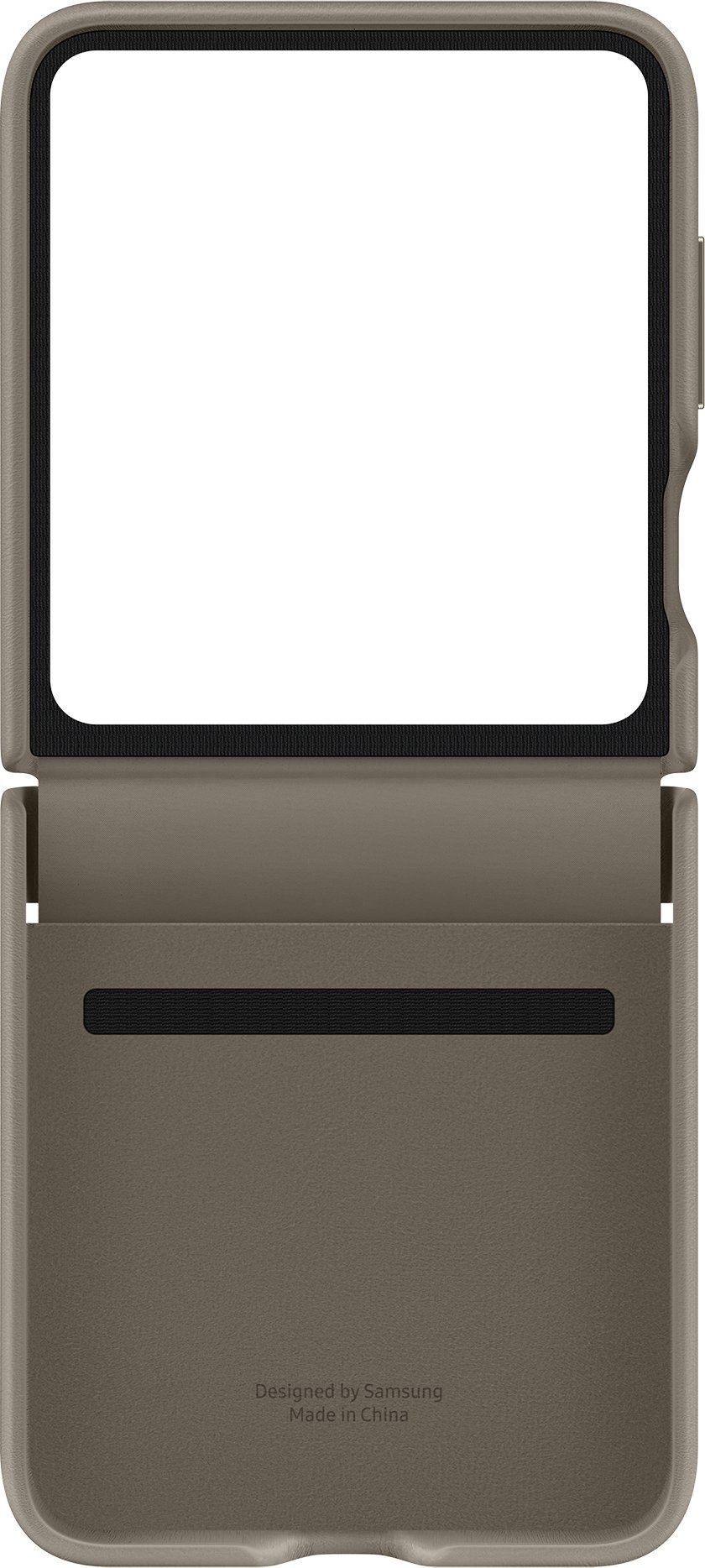 Mbulesë Samsung Galaxy Z Flip5 EF-VF731, ECO-Leather flap, gri kafe