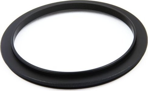 Adapter fotografic KiwiFotos Reverse Mounting Ring 55mm në 58mm, unazë metalike, e zezë