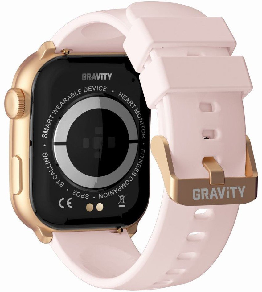 Smartwatch GRAViTY GT28-6 për femra, 22mm, IP68, me rrip gome