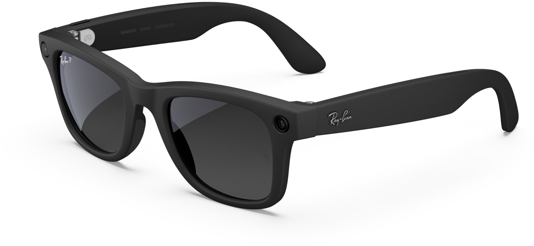 Syze dielli Ray Ban ORW4012 Meta Wayfarer, Polar Gradient Graphite, kornizë matte e zezë