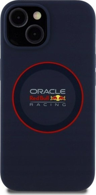 Mbulesë telefoni Red Bull për iPhone 14 6.1", silikon MagSafe, blu navy