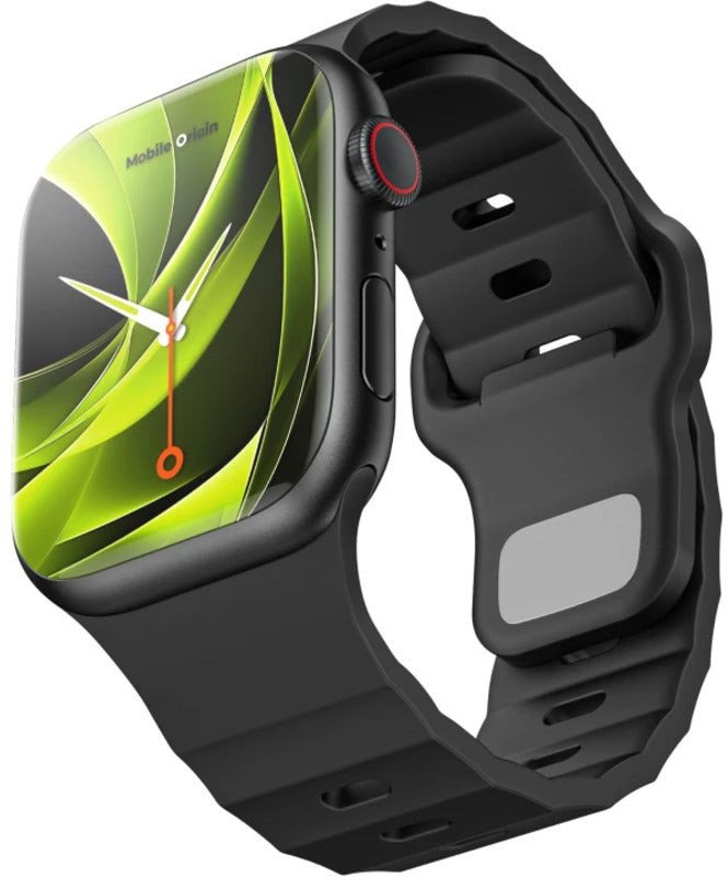 Rrip ore Mobile Origin Strap III, për Apple Watch 44 45 46 49 mm, fluororubber, i zi
