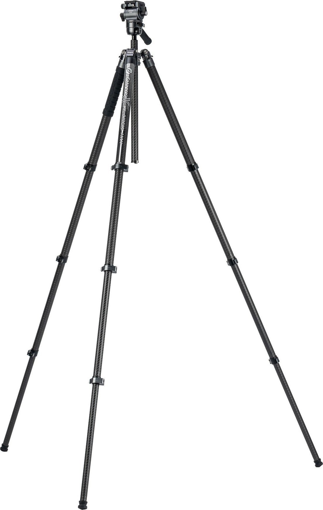 Tripod kamerash Fotopro X Airfly Max Video 67.3, fibër karboni, 2 në 1 tripod dhe monopod, i zi