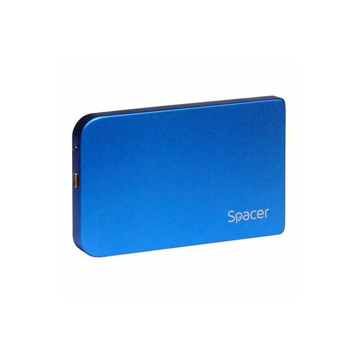 Kuti e jashtme 2.5" SPACER SPR-25611A, SATA, USB 3.0, blu