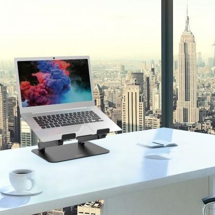 Qëndrim laptopi Port Designs 901108, për 10" deri 15.6", i rregullueshëm, gri