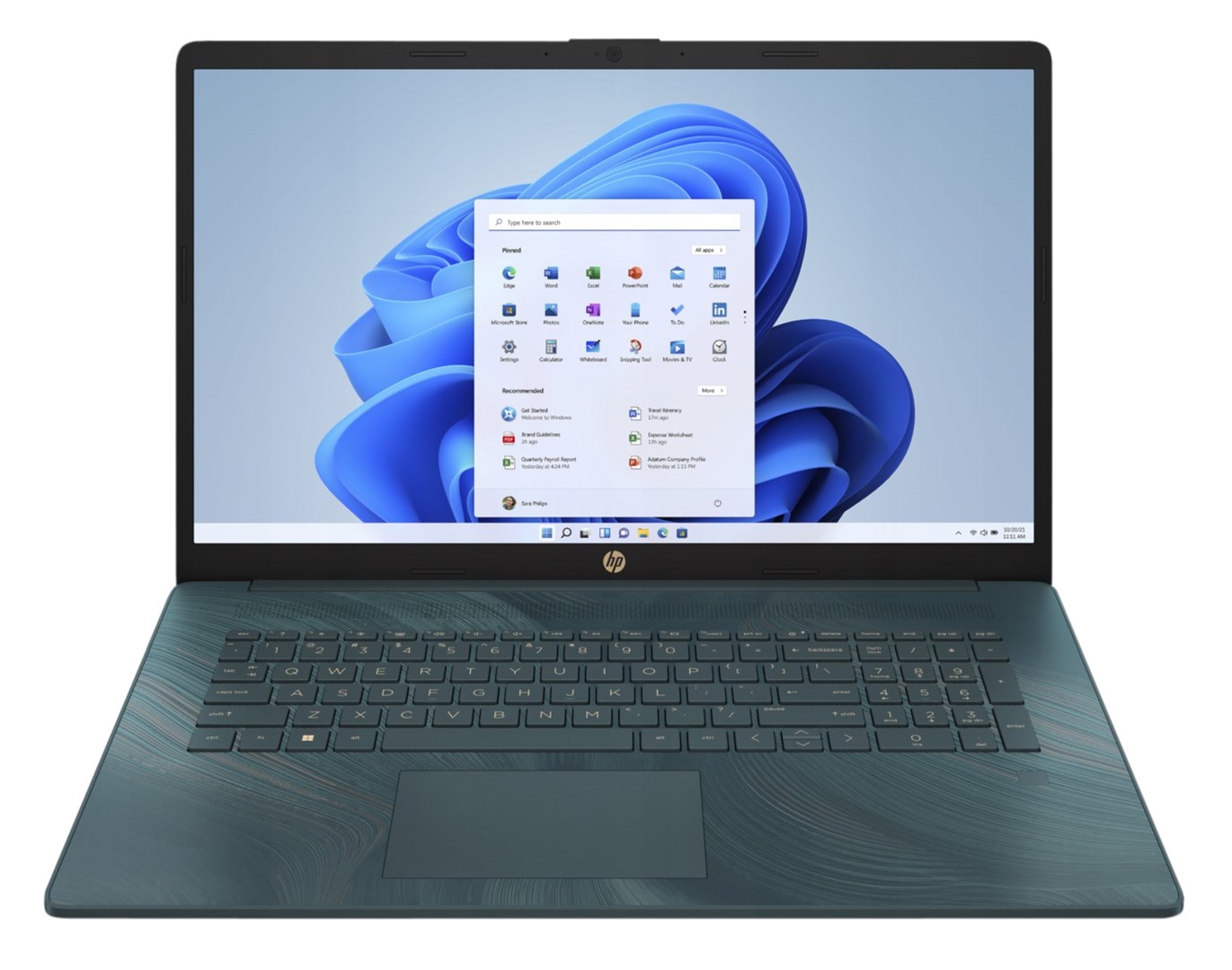 Laptop HP 17-cn0055ds, QuadCore N4120, 17,3" FHD AG IPS, 8GB DDR4, 256GB SSD, i gjelbër