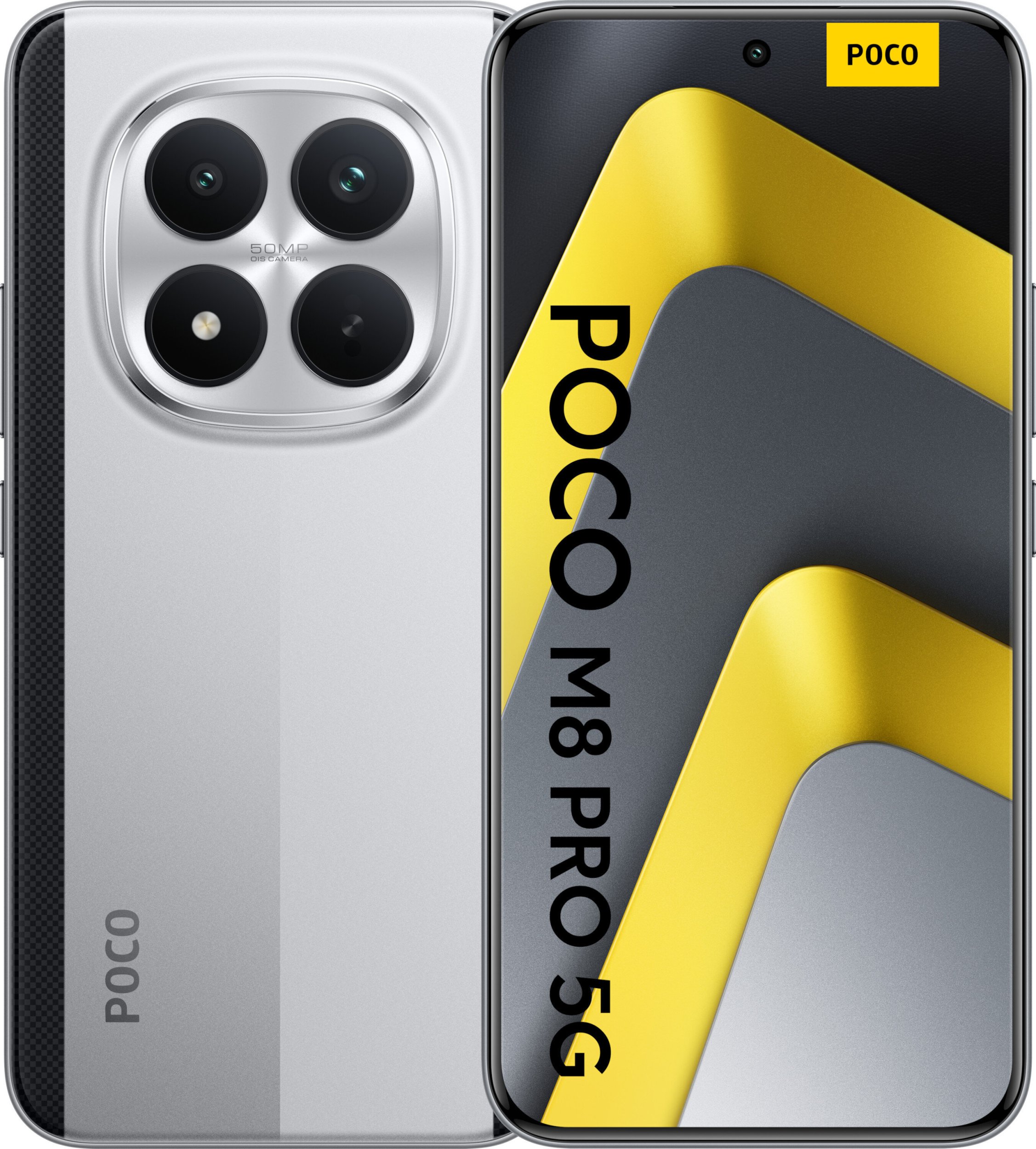 Telefoni Xiaomi Poco M8 Pro 5G, 6.83" AMOLED, 12GB 512GB, argjendtë