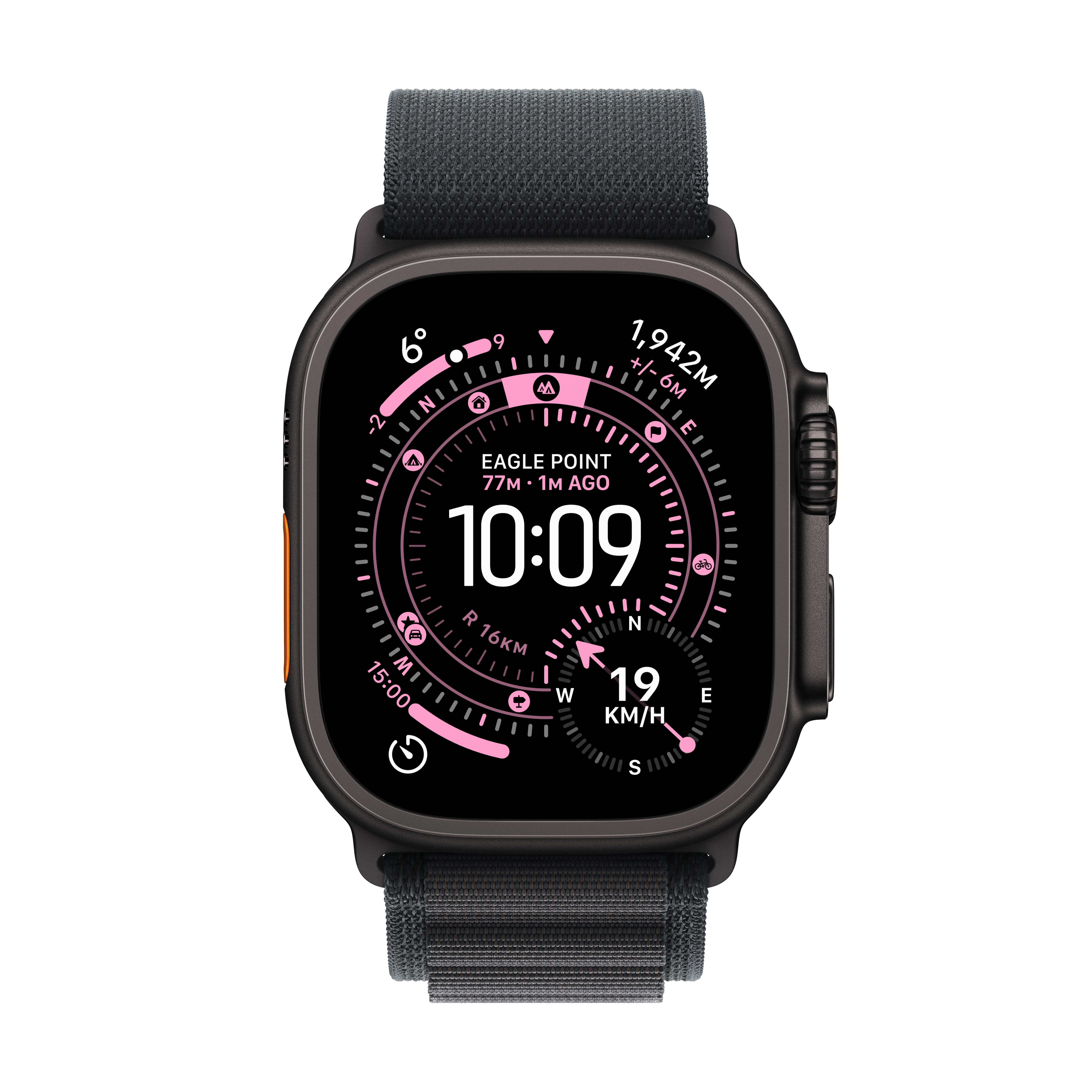 [OUTLET] Apple Watch Ultra 3 Cellular 49mm Black Titanium Case with Black Alpine Loop, Medium