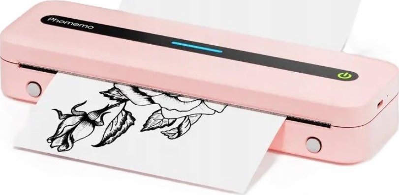 Printer etiketash Phomemo M832, 300 x 300 dpi, USB dhe Bluetooth, rozë