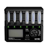 Karikues baterish SkyRC NC2500 Pro, 6 slote, LCD, i zi
