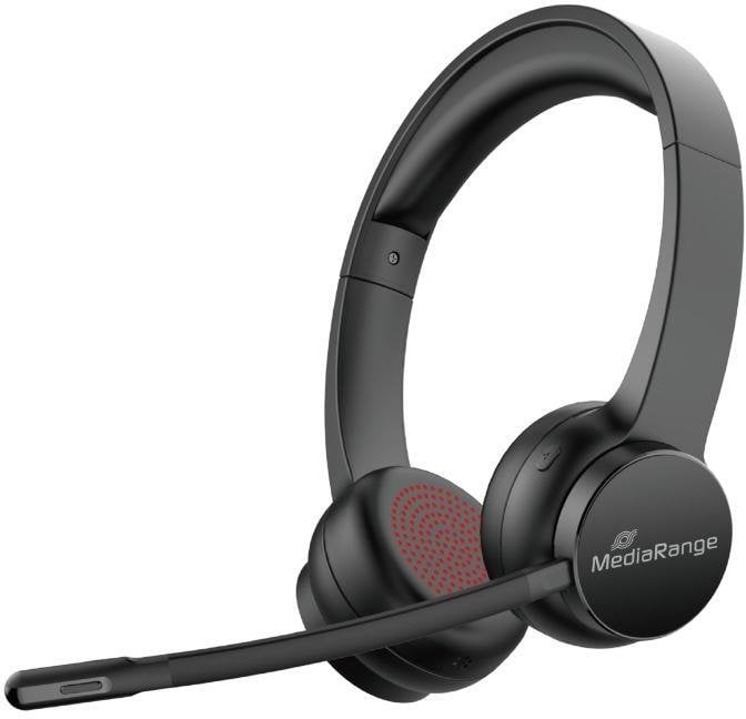 Kufje Bluetooth Mediarange MROS307, ENC, 400mAh, stereo, të zeza