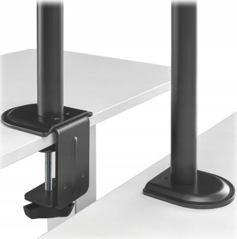 Mbulese tavoline për monitorë Brateck LDT66 C034, për 3 monitorë, montim në tavolinë, e zezë