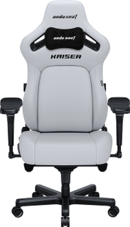 Karrige gaming AndaSeat Kaiser 4 Series XL, lëkurë PVC premium, ergonomike, e bardhë