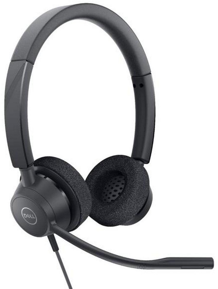 Kufje me mikrofon Dell Pro WH3022, stereo, me kabllo, të zeza