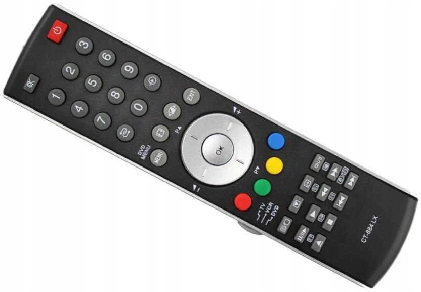 Telekomandë për TV Toshiba LXP294 CT-884, zëvendësuese, universale, e zezë