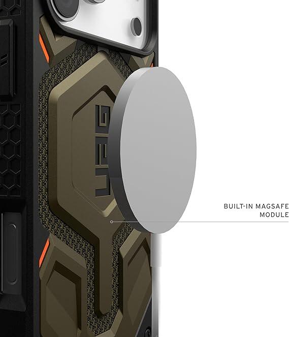 Mbrojtëse për iPhone 17 Pro Max UAG Monarch Pro, Kevlar, MagSafe, e gjelbër