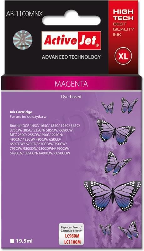 Ngjyrë për printer ActiveJet AB-1100MNX / LC-1100M / LC-980M (magenta)