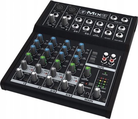 Mikser audio Mackie Mix8, 8 kanale, kompakt, gri