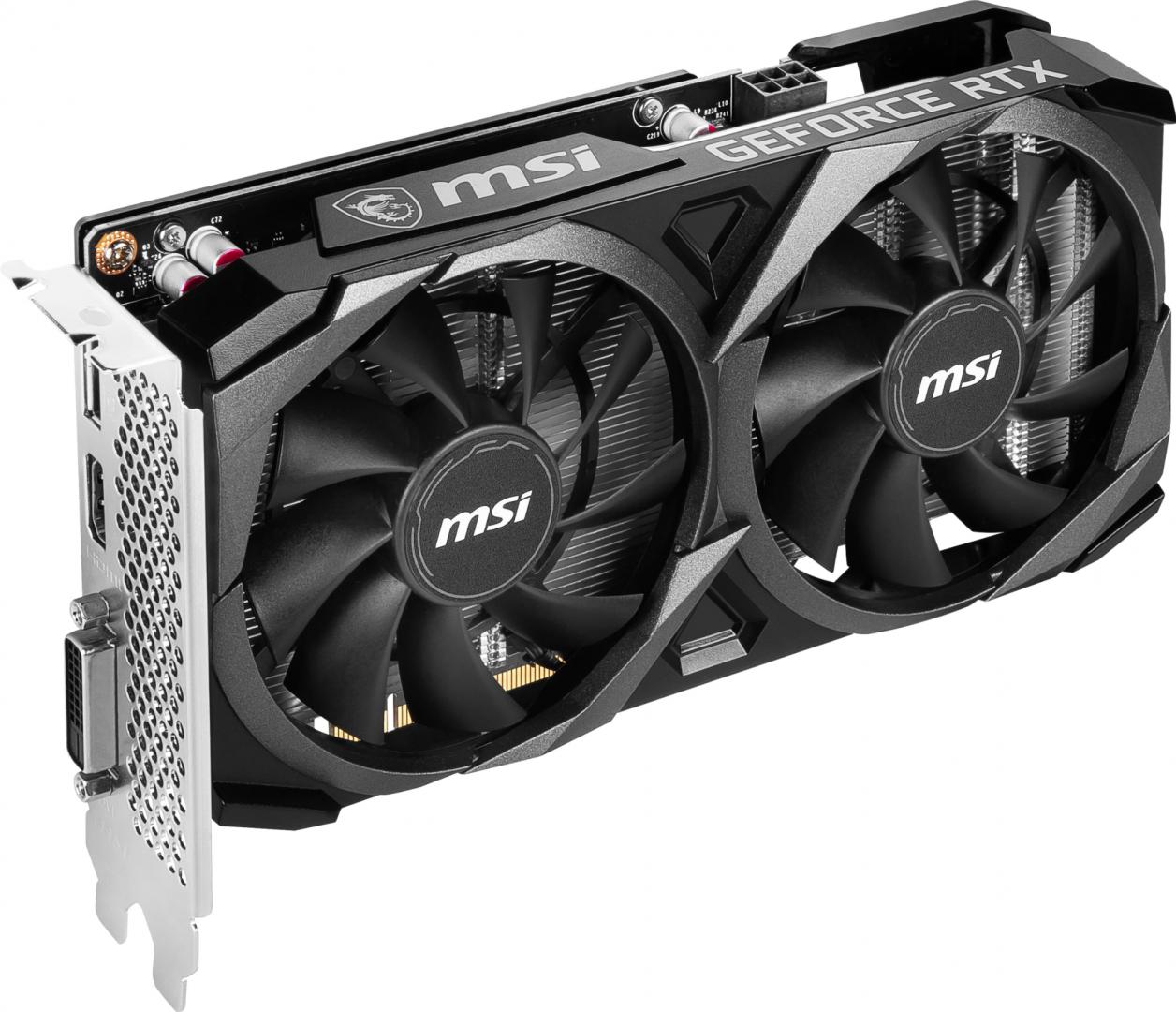 Kartë grafike MSI GeForce RTX 3050 Ventus 2X XS OC, 8GB GDDR6, PCIe 4.0, gri