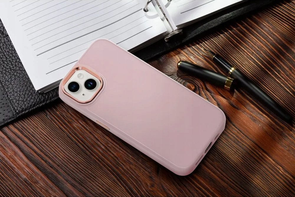 Mbrojtëse kornizë për telefon Samsung Galaxy A25 5G, rozë e çelët