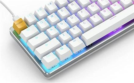 Tastierë mekanike Glorious GMMK 60%, RGB, White Ice, e bardhë