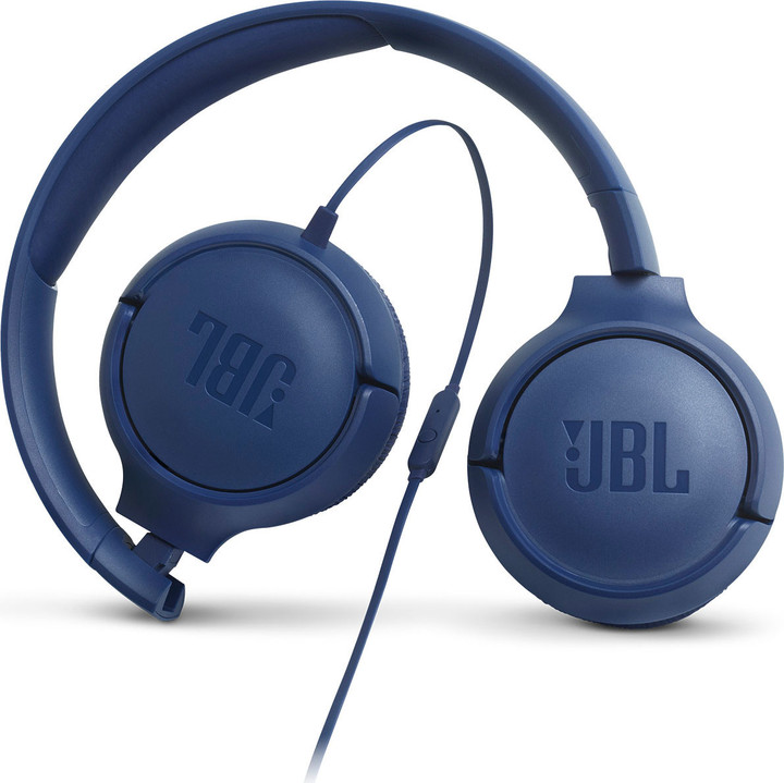 Kufje JBL T500, me kabllo, të kaltra