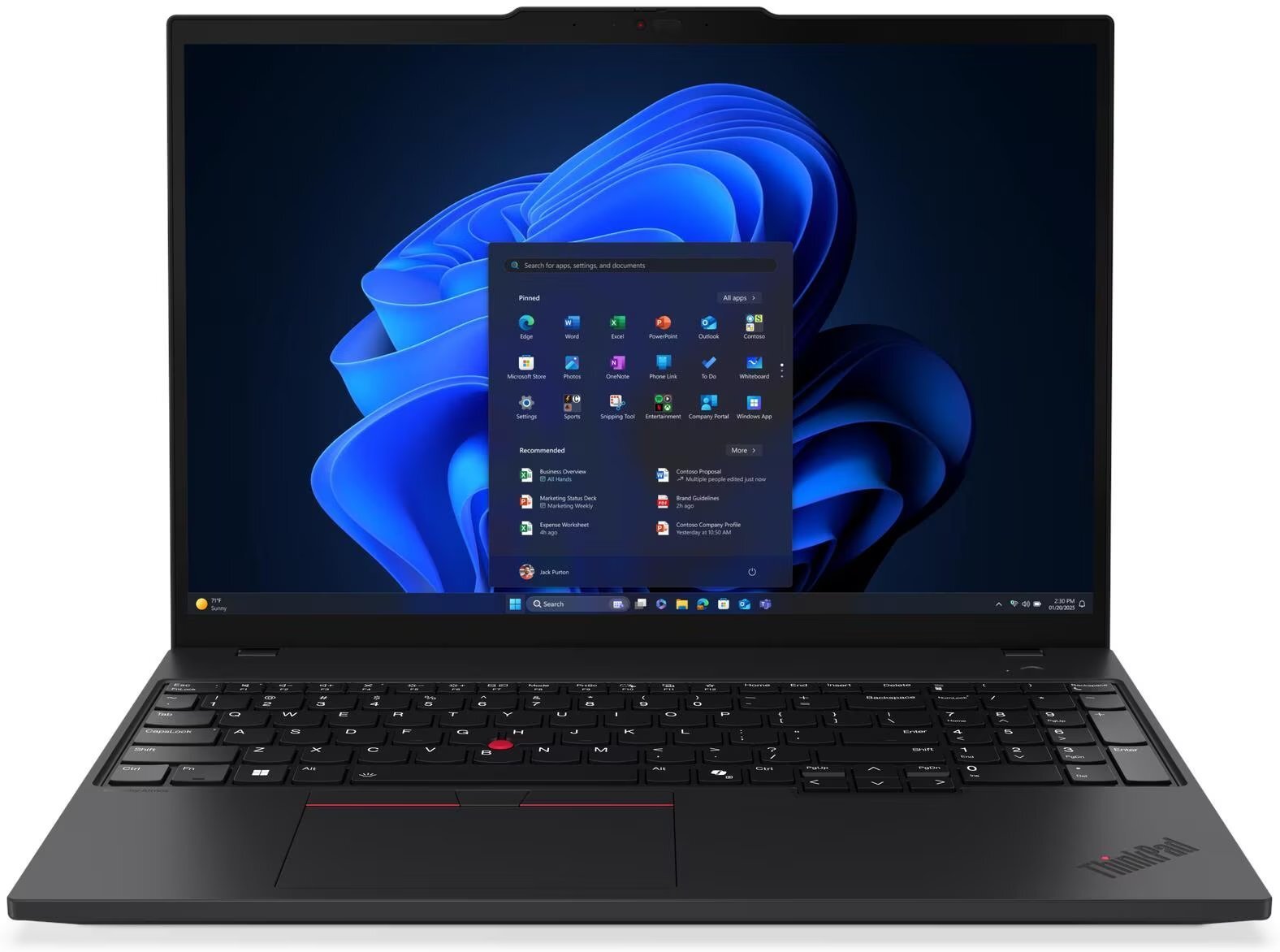 Laptopi Lenovo ThinkPad T16 Gen 4, Intel Core Ultra 7 255U, 16GB RAM, 512GB SSD, 16", W11 Pro, i zi