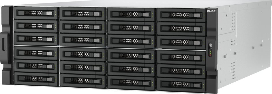 Kabinë magazinimi QNAP TL-R2400PES-RP, 24 slote SATA HDD SSD, PCIe, e zezë