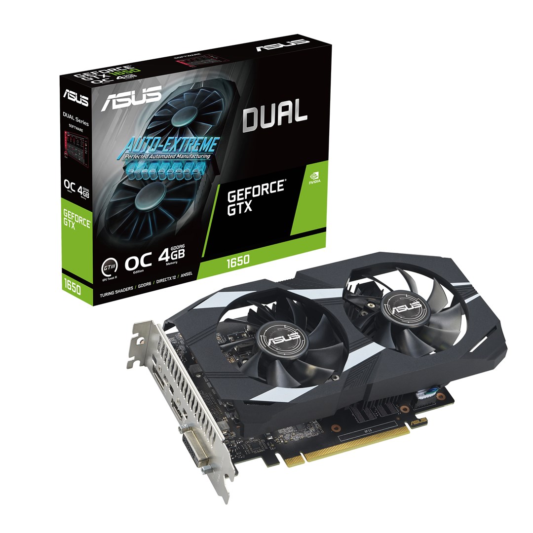 Kartë grafike ASUS Dual NVIDIA GeForce GTX 1650, 4 GB GDDR6