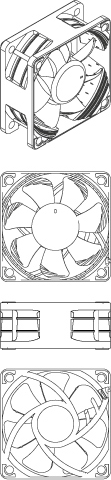 Ftohës Noctua NF-A6x25 FLX, 60 mm