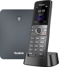 Telefon DECT IP Yealink W73P, deri 10 receptorë, VoIP, i zi