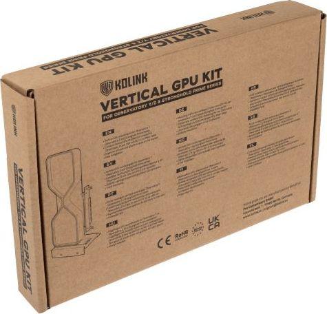 Kit vertikal për GPU Kolink KL-VERTKIT, kabllo PCIe 3.0 23cm, për Observatory Y Z, i zi