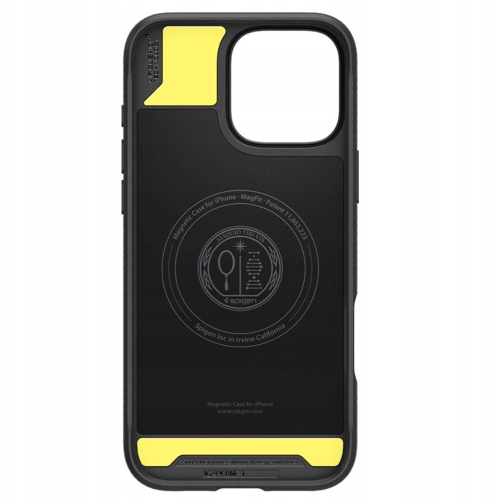 Këllëf telefoni Spigen Rugged Armor MagSafe, për iPhone 17 Pro Max, mat, i zi
