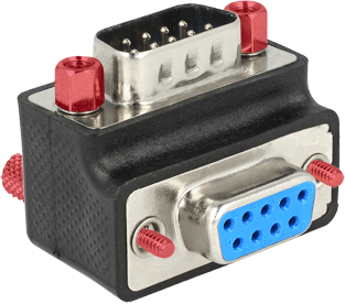 Përshtatës Delock DB-9 - DB-9 (65593), i zi
