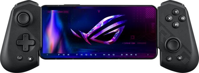 Kontroller Asus ROG Tessen, me kabllo, i zi / i hirtë