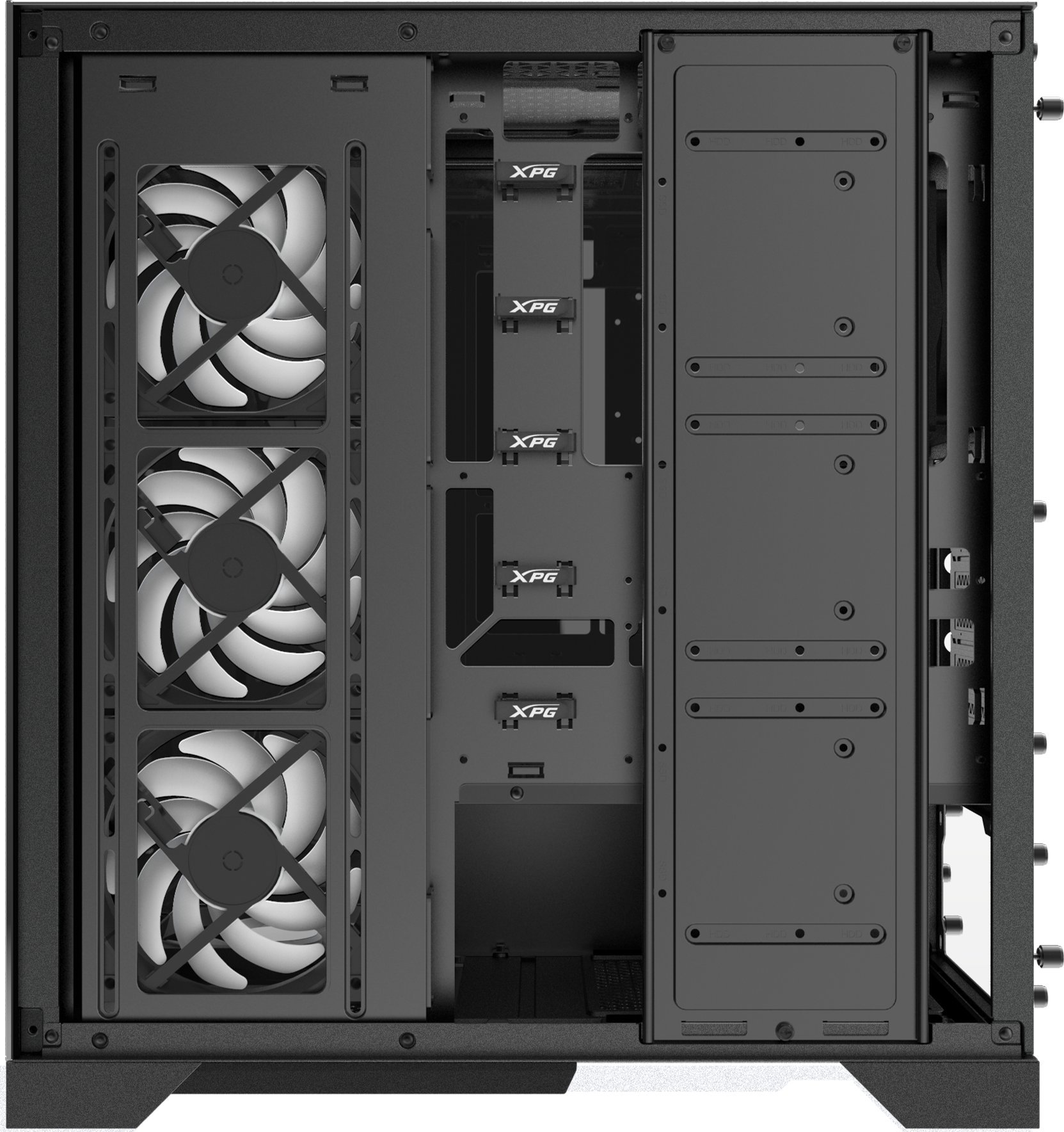 Kase PC XPG Invader X, MIDI Tower ATX, e zezë