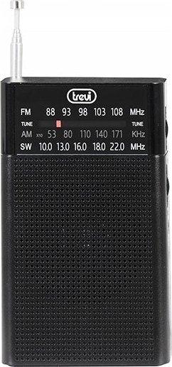 Radio portative Trevi RA7F15, AM FM SW, e zezë