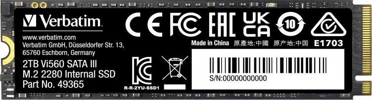 Disk SSD Verbatim Vi560, 2TB, M.2 2280 SATA III