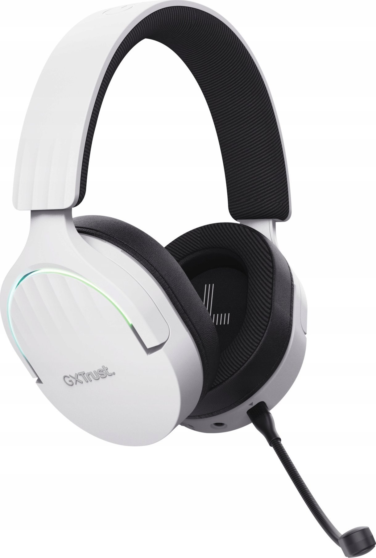 Kufje gaming Trust GXT 491W Fayzo, me kabllo dhe pa kabllo, USB C dhe Bluetooth, të bardha dhe të zeza