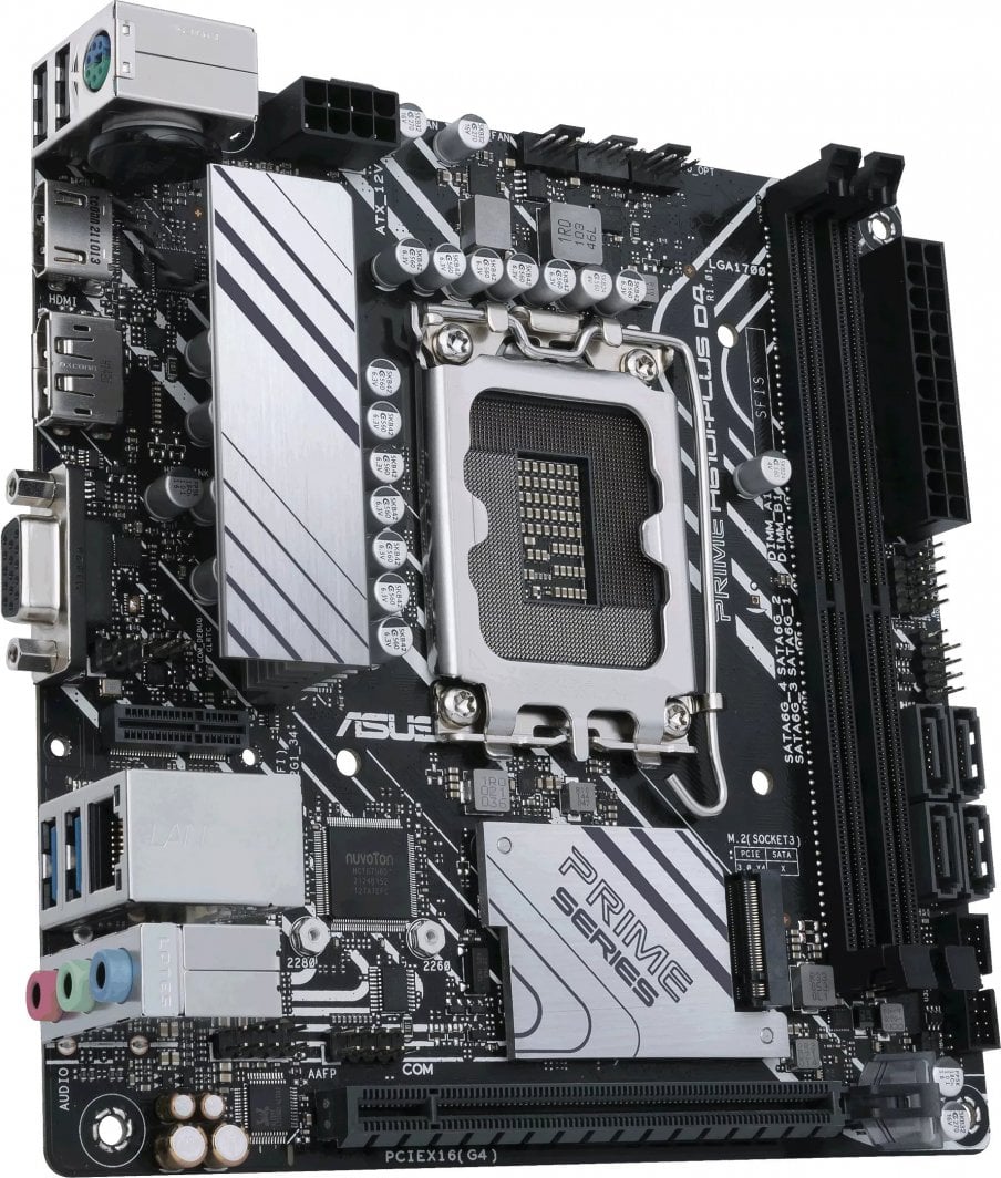 Pllakë amë ASUS PRIME H610I-PLUS D4-CSM, Intel H610, Socket 1700, 2 slota, Mini ITX 4