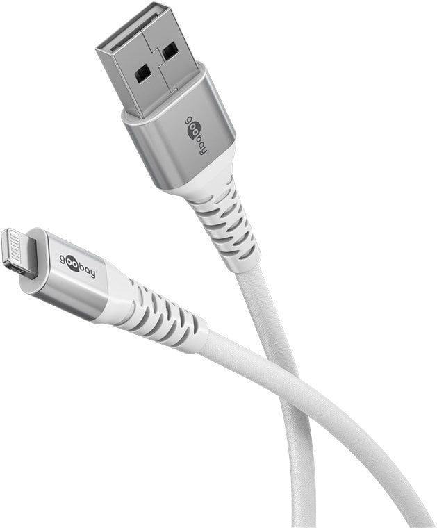 Kabllo Goobay Lightning USB A, 1 m, 60 W, e bardhë