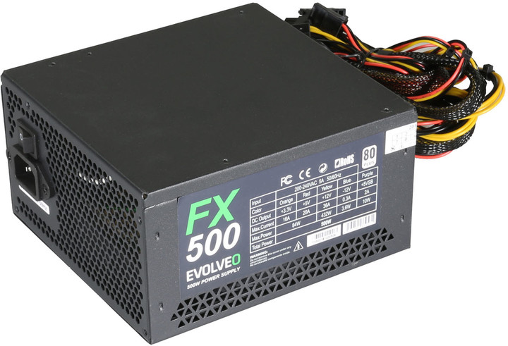 Burim energjie Evolveo FX 500 - 500W, bulk
