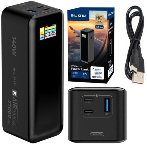Powerbank Blow AIR99.9, 27000mAh, PD 140W, i zi