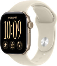 Apple Watch S12 GPS 42mm Light Gold Aluminium Case with Sand Sport Band, S/M