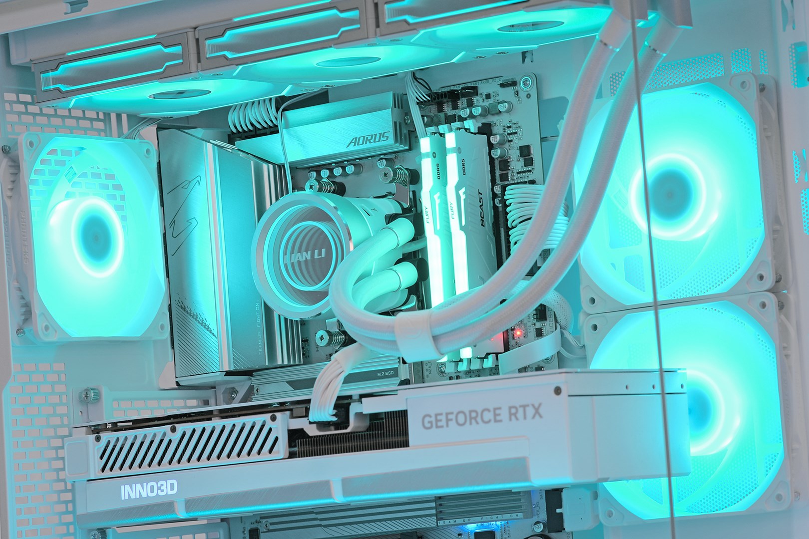 Kompjuter Actina View 7800X3D, 32GB, 1TB, RTX 4070TiS, i bardhë