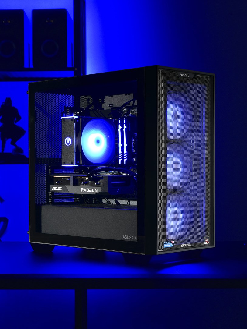 Kompjuter Actina, AMD Ryzen 5 5600, 16GB RAM, 1TB SSD, AMD Radeon RX 7600, i zi